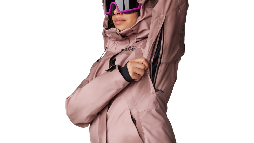 Mountain Hardwear Powder Maven Jacket - Womens, Smoky Quartz Vapors Print, Large, 2092901643-L