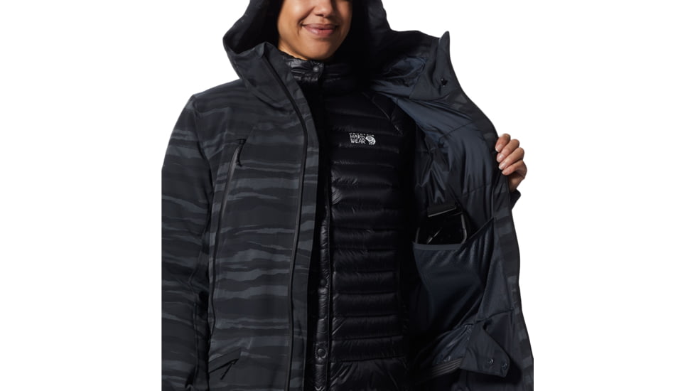 Mountain Hardwear Powder Quest Jacket - Womens, Black, Large, 2004121010-Black-L