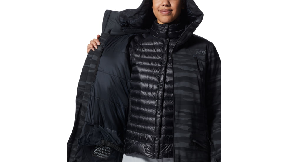 Mountain Hardwear Powder Quest Jacket - Womens, Black, Large, 2004121010-Black-L