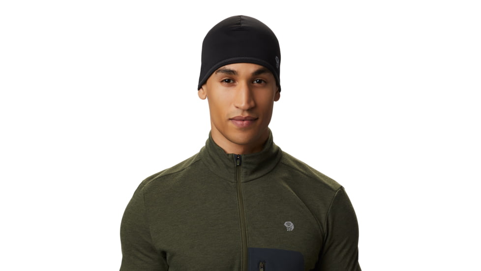 Mountain Hardwear Power Stretch Beanie Hat, Black, R, 1554961-099-R