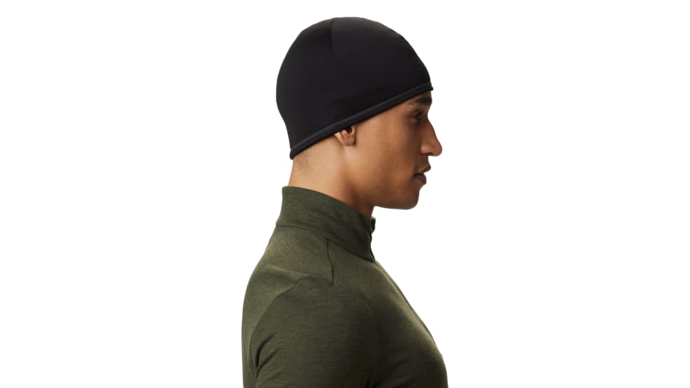 Mountain Hardwear Power Stretch Beanie Hat, Black, R, 1554961-099-R