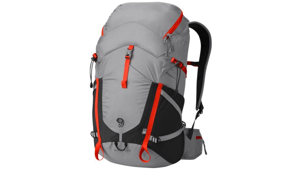 Mountain Hardwear Rainshadow 36 OutDry Backpack, Grey Ice, State Orange, R 1649411064-R