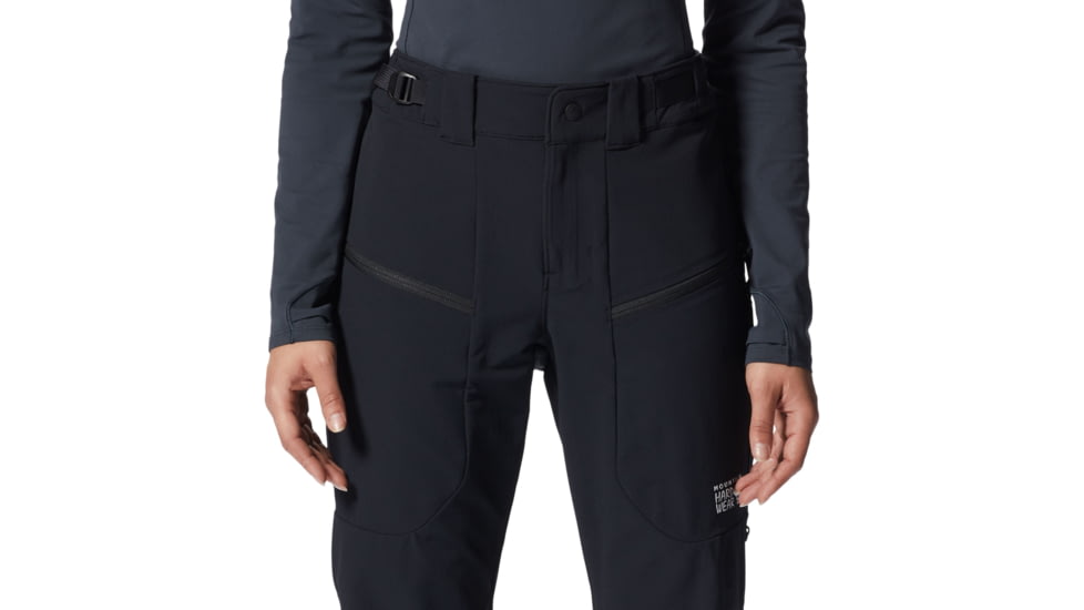 Mountain Hardwear Reduxion Softshell Pant - Womens, Black, Medium, Regular, 2007261010-Black-M-R