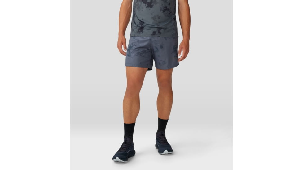 Mountain Hardwear Shade Lite Short - Mens, Long, Blue Slate Nebula Print, Large, 1986811417-L-L