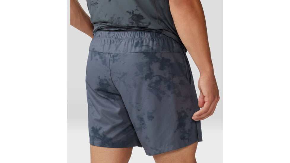 Mountain Hardwear Shade Lite Short - Mens, Long, Blue Slate Nebula Print, Large, 1986811417-L-L