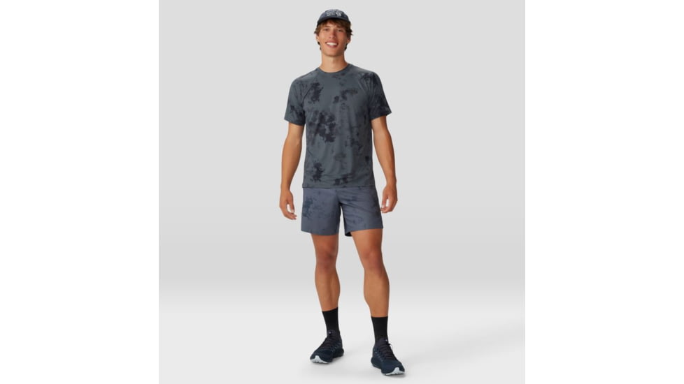 Mountain Hardwear Shade Lite Short - Mens, Long, Blue Slate Nebula Print, Large, 1986811417-L-L
