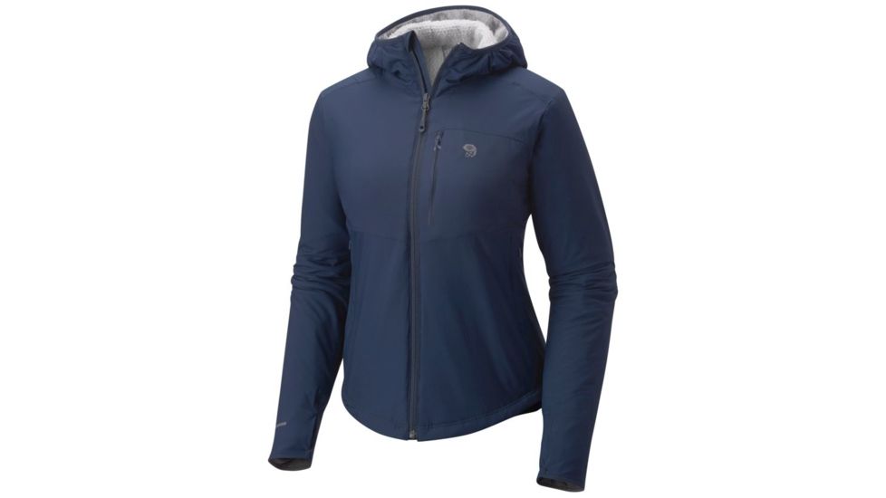 Mountain Hardwear Skypoint Hooded Jacket - Women's, Zinc, XL 1732231492-XL