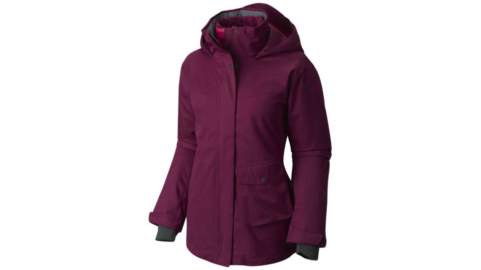 Mountain Hardwear Snowburst Trifecta Jacket - Women's-Dark Raspberry-Small