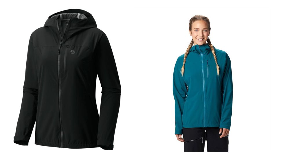 Mountain Hardwear Stretch Ozonic Jacket - Womens, Black, Dive