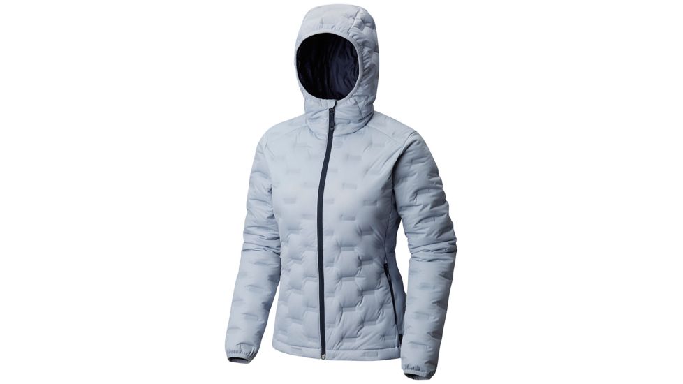 Mountain Hardwear StretchDown DS Hooded Jacket, Arctic Blue, M, 1732251449-M