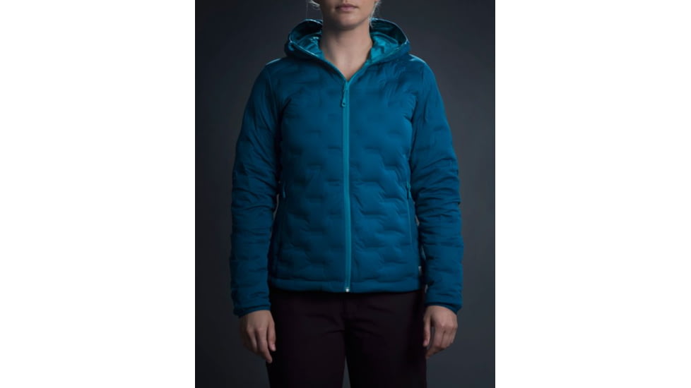 Mountain Hardwear StretchDown DS Hooded Jacket - Women's, Dark River, XL 1732251378-XL