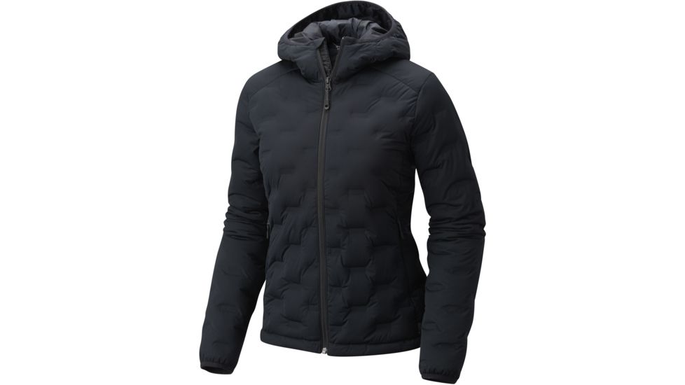 Mountain Hardwear StretchDown DS Hooded Jacket - Women's-Black-X-Small