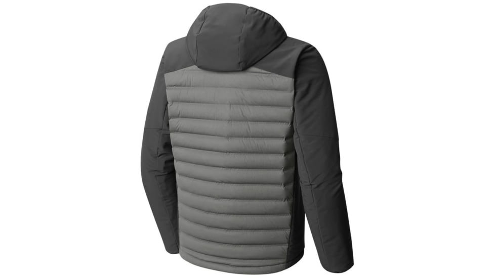 Mountain Hardwear StretchDown HD Hooded Jacket - Men's, Manta Grey, Shark, M 1732011073-M