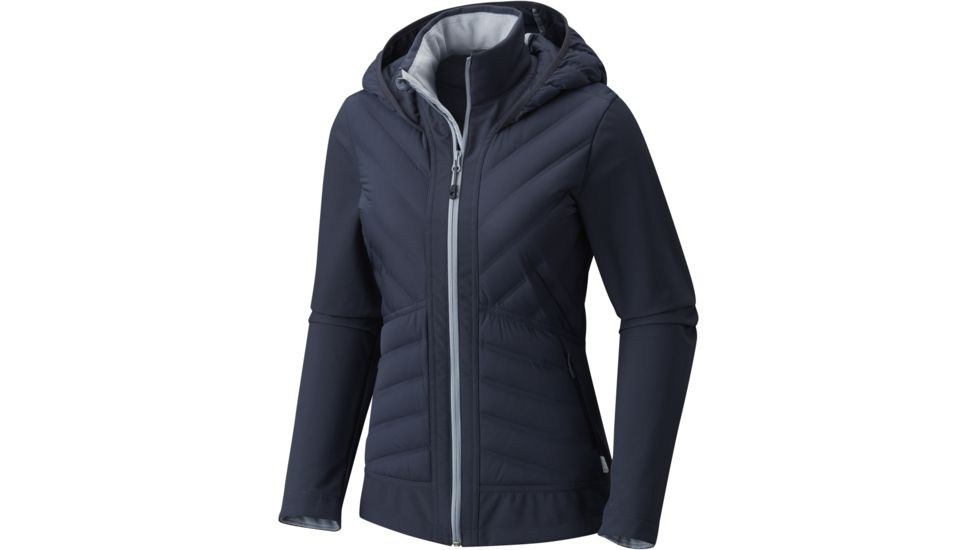 Mountain Hardwear StretchDown HD Hooded Jacket - Women's-Inkwell-X-Small