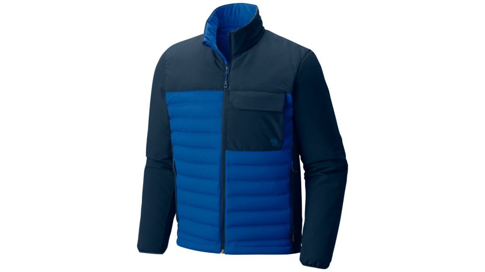 Mountain Hardwear StretchDown HD Jacket - Mens, Nightfall Blue, Hardwear Navy, Extra Large OM0754448-XL