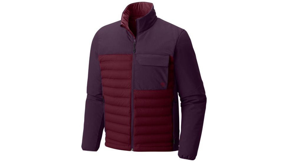 Mountain Hardwear StretchDown HD Jacket - Mens, Cote du Rhone, Dark Tannin, Medium OM0754647-M