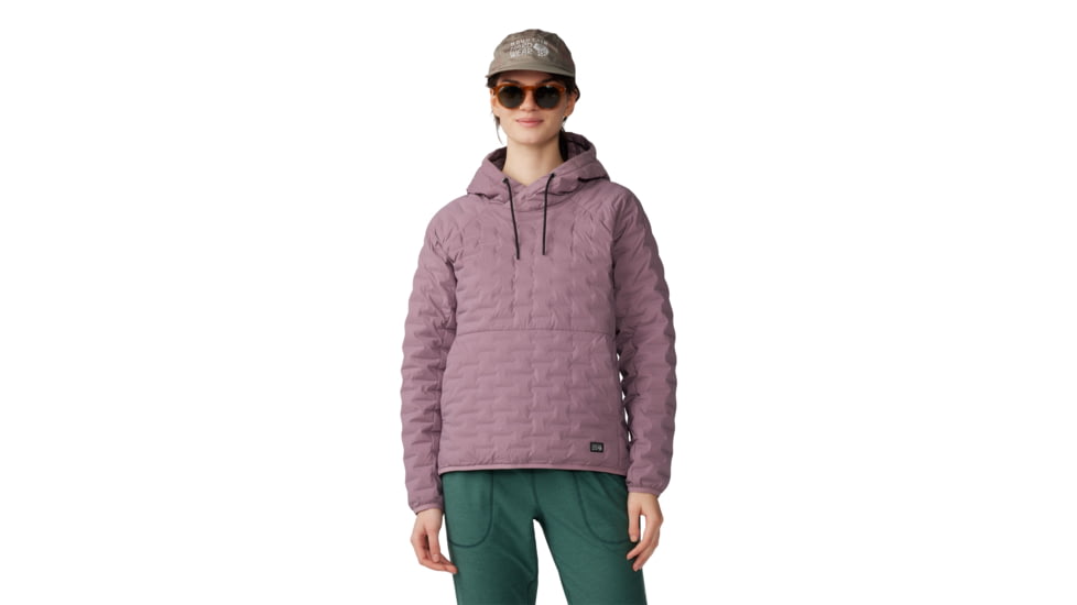 Mountain Hardwear Stretchdown Light Pullover Hoody - Womens, Dark Daze, Small, 2058821534-S
