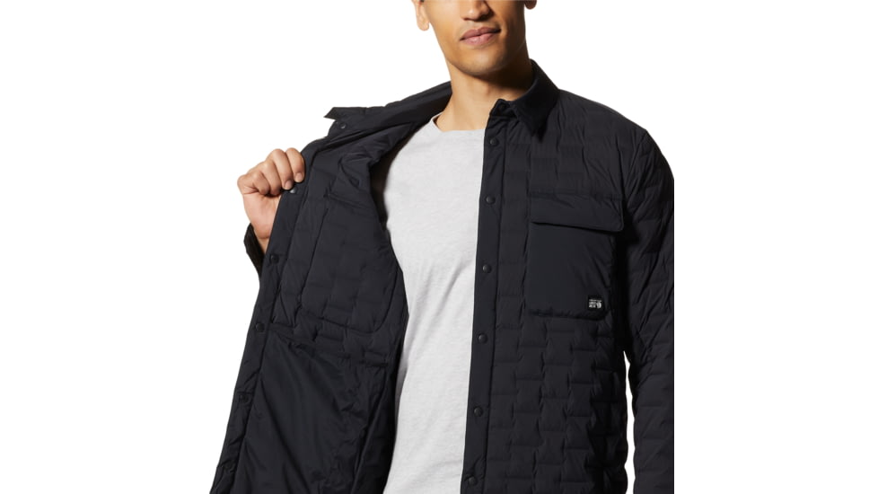 Mountain Hardwear Stretchdown Light Shacket - Mens, 010, M, 2003981-010-M