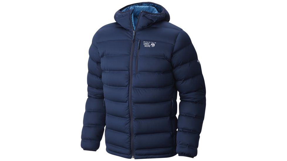 Mountain Hardwear StretchDown Plus Hooded Jacket - Men's-Hardwear Navy-X-Large