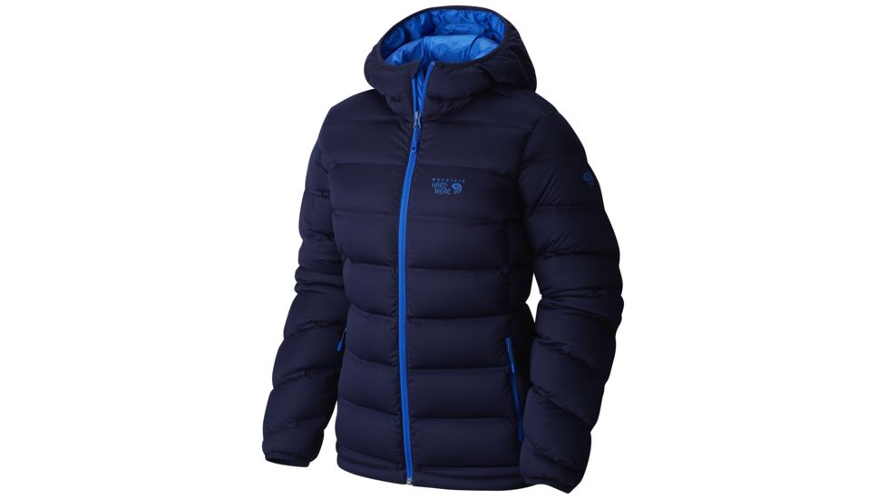 Mountain Hardwear StretchDown Plus Hooded Jacket - Women's-Indigo Blue-Medium