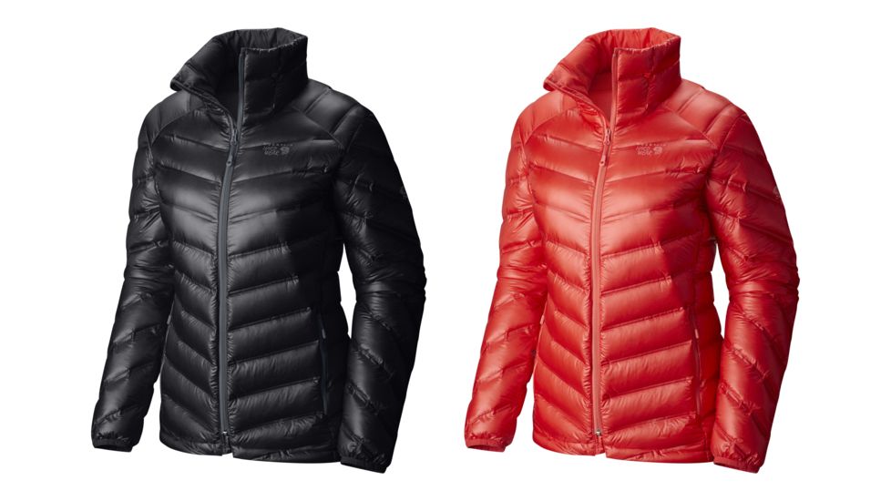 Mountain Hardwear StretchDown RS Jacket - Women's, Black, Scarlet Red
