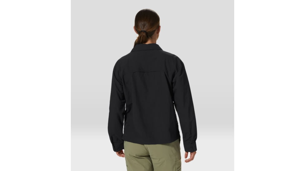 Mountain Hardwear Stryder Long Sleeve Shirt - Womens, Black, Extra Large, 2027911010-XL