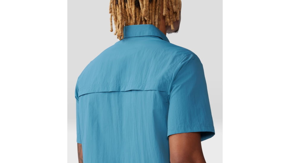 Mountain Hardwear Stryder Short Sleeve Shirt - Mens, Caspian, Medium, 2070501442-M