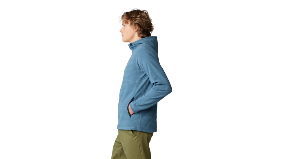 Mountain Hardwear Summit Grid Hoody - Men's, Adriatic Blue, S, 2105711-444-S
