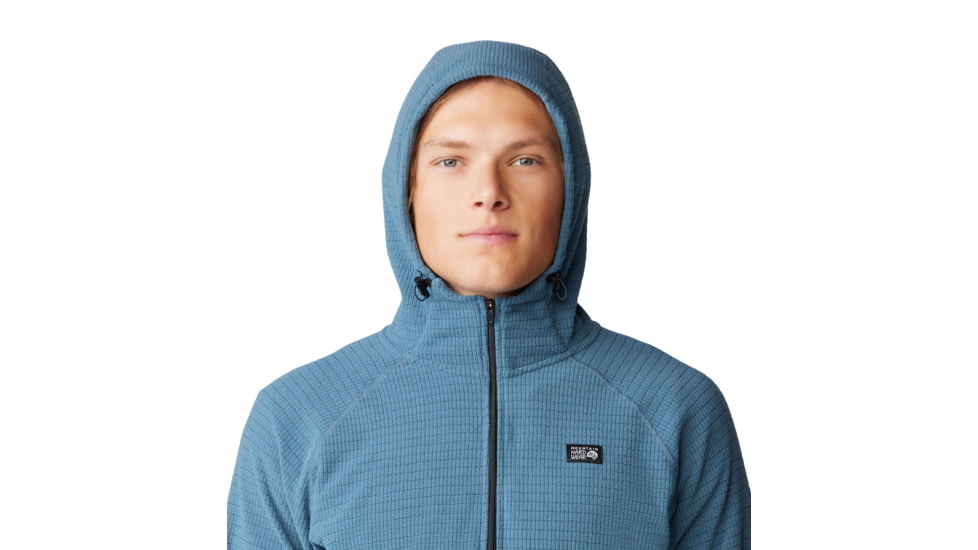Mountain Hardwear Summit Grid Hoody - Men's, Adriatic Blue, S, 2105711-444-S