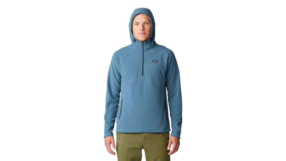 Mountain Hardwear Summit Grid Hoody - Men's, Adriatic Blue, S, 2105711-444-S