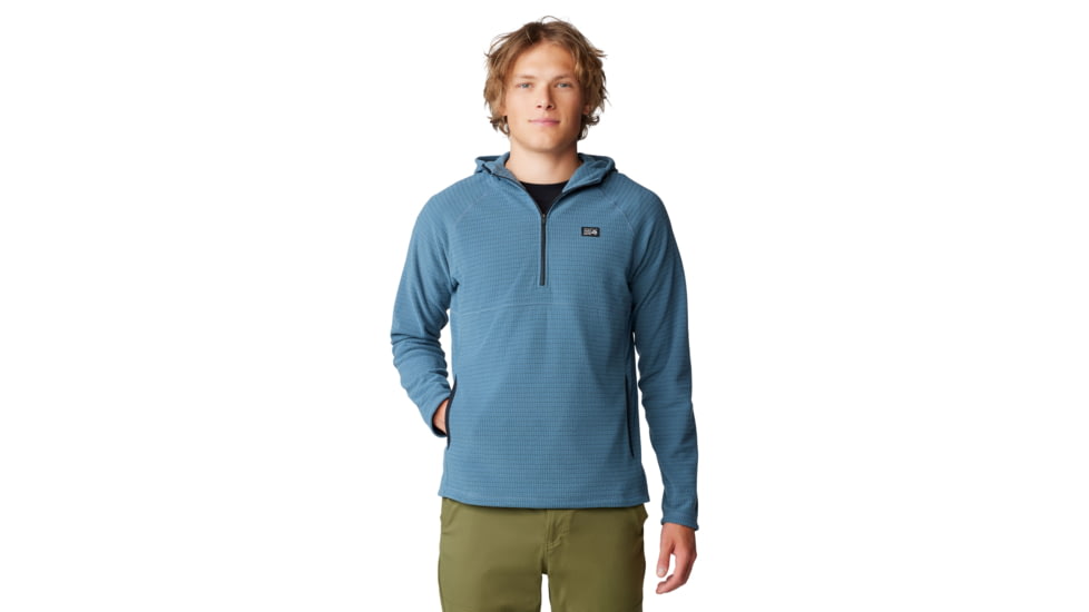 Mountain Hardwear Summit Grid Hoody - Men's, Adriatic Blue, S, 2105711-444-S