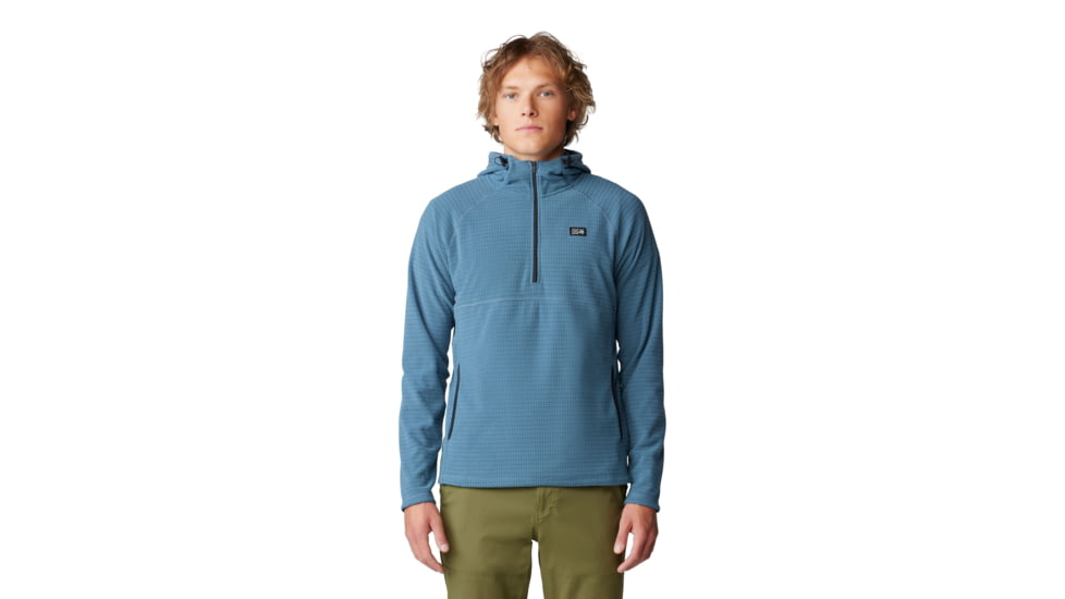 Mountain Hardwear Summit Grid Hoody - Men's, Adriatic Blue, S, 2105711-444-S