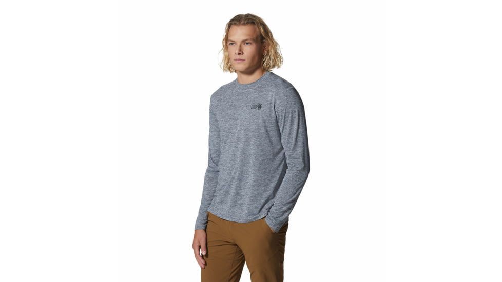 Mountain Hardwear Sunblocker Long Sleeve Top - Men's, Foil Grey Heather, XL, 2027871-056-XL