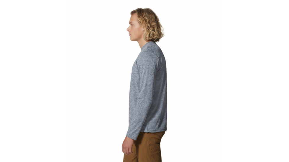Mountain Hardwear Sunblocker Long Sleeve Top - Men's, Foil Grey Heather, XL, 2027871-056-XL