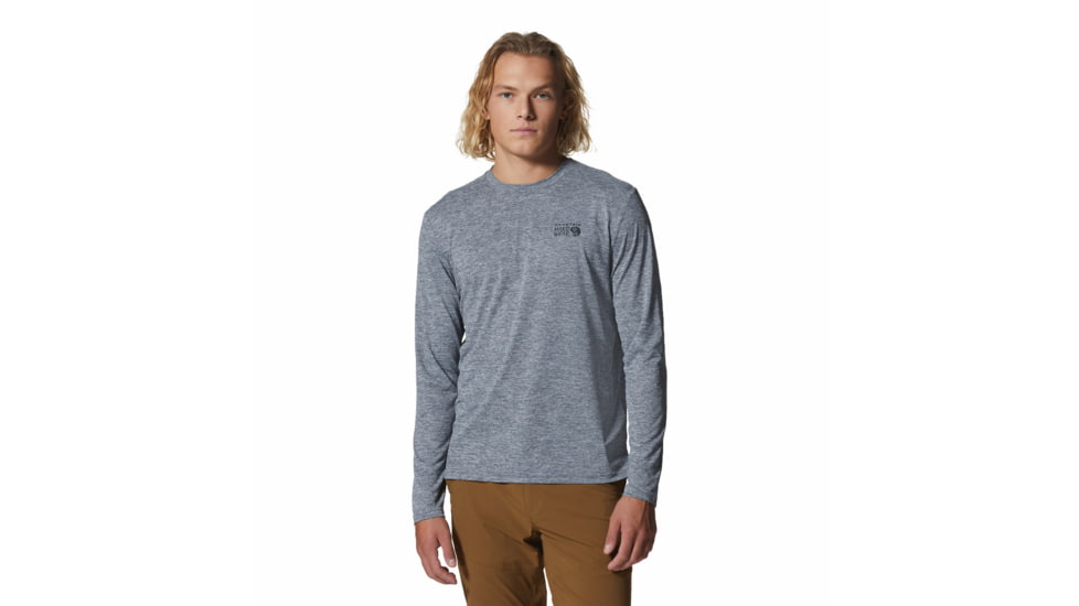 Mountain Hardwear Sunblocker Long Sleeve Top - Men's, Foil Grey Heather, XL, 2027871-056-XL