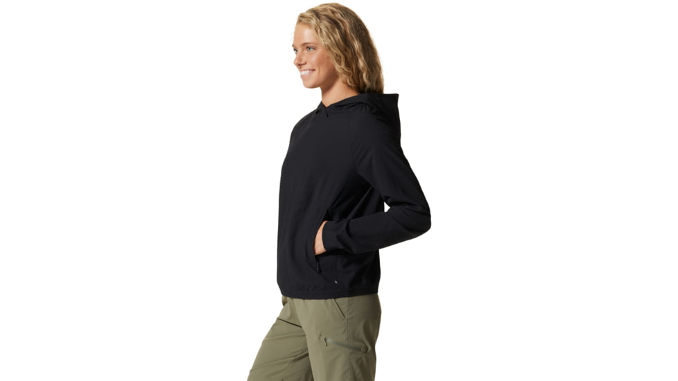 Mountain Hardwear Sunshadow Long Sleeve Hoody - Womens, Black, Small, 1924091010-S