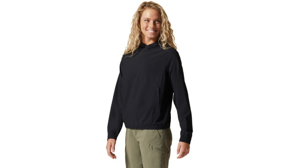 Mountain Hardwear Sunshadow Long Sleeve Hoody - Womens, Black, Small, 1924091010-S