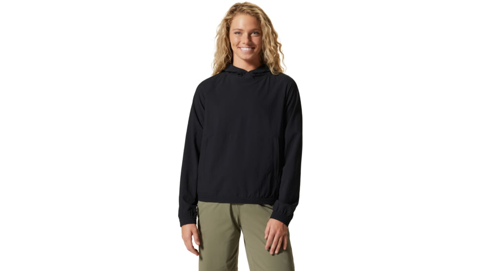 Mountain Hardwear Sunshadow Long Sleeve Hoody - Womens, Black, Small, 1924091010-S