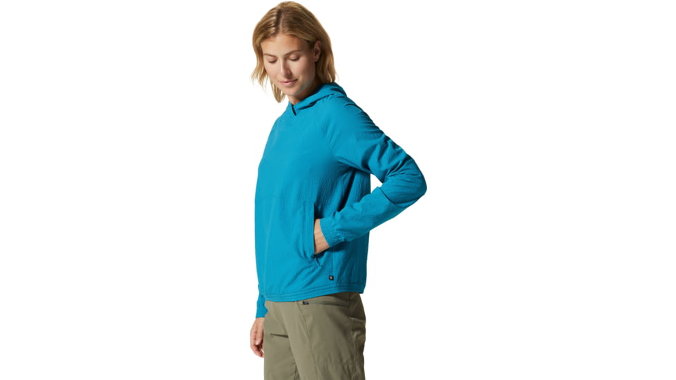 Mountain Hardwear Sunshadow Long Sleeve Hoody - Womens, Vinson Blue, Medium, 1924091446-M