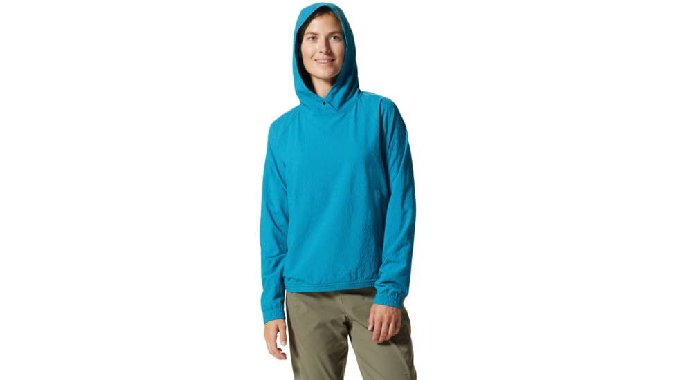 Mountain Hardwear Sunshadow Long Sleeve Hoody - Womens, Vinson Blue, Medium, 1924091446-M