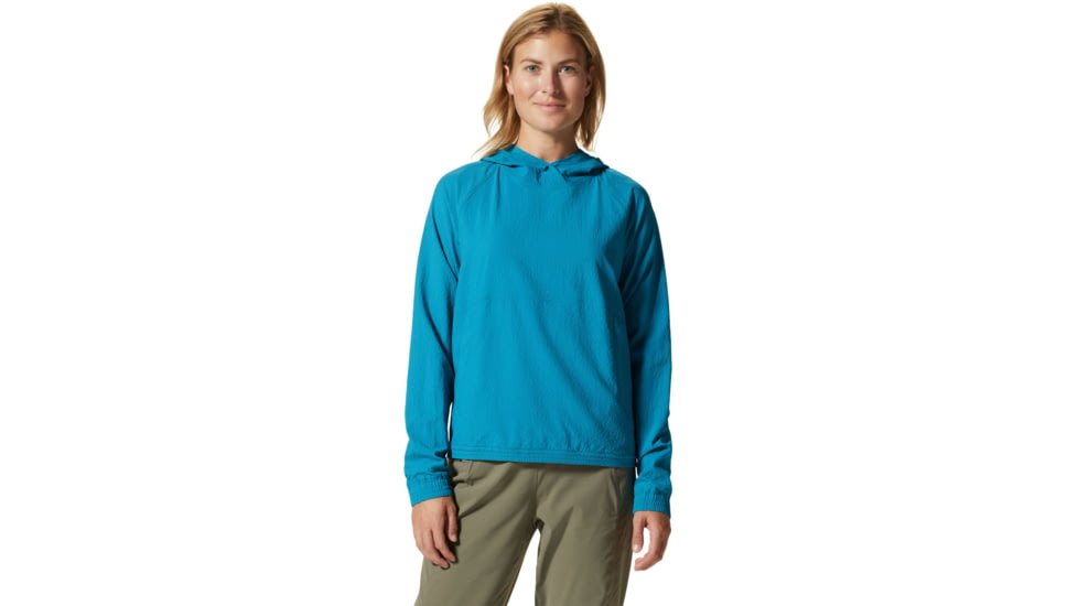Mountain Hardwear Sunshadow Long Sleeve Hoody - Womens, Vinson Blue, Medium, 1924091446-M