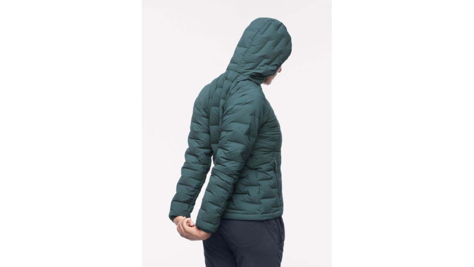 Mountain Hardwear Super DS Stretchdown Hooded Jacket - Womens, Blue Spruce, Large, 1846431310-L