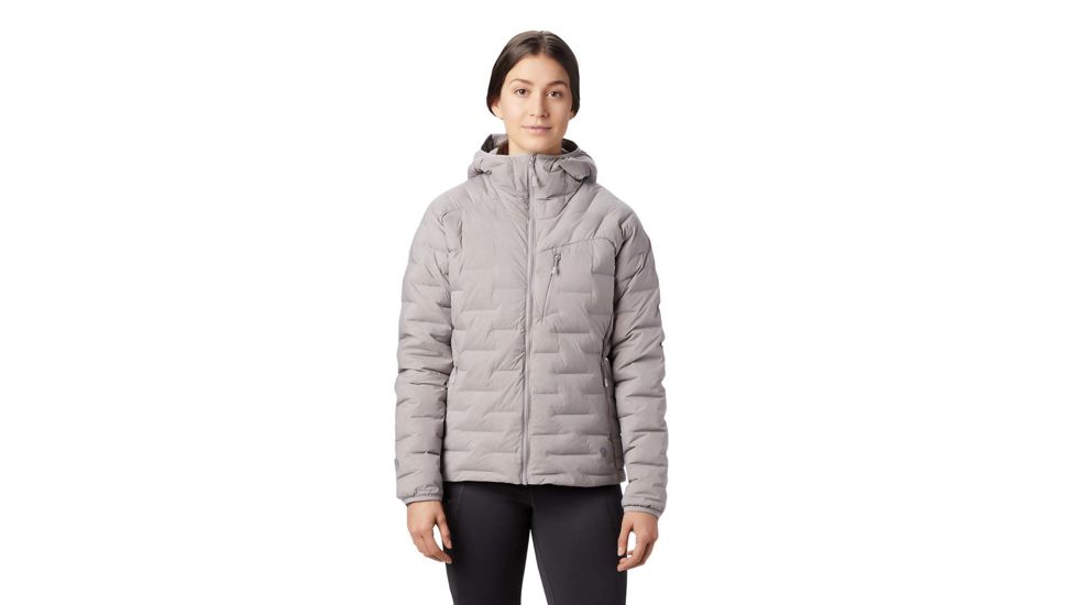 Mountain Hardwear Super/DS Stretchdown Hooded Jacket - Womens, Mystic Purple, Large, Regular Inseam, OL7673514-L