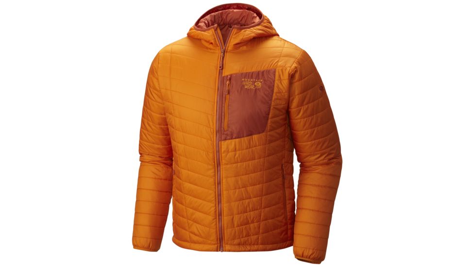 Mountain Hardwear Thermostatic Hooded Jacket - Men's-Orange Copper-Medium