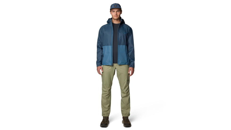 Mountain Hardwear Threshold Jacket - Mens, Moon Blue, Adriatic Blue, L, 190423032549