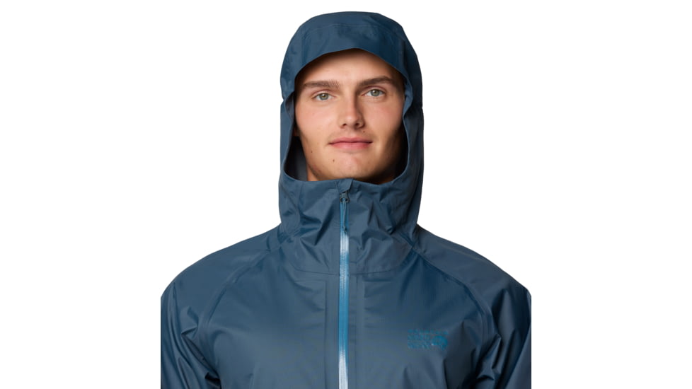 Mountain Hardwear Threshold Jacket - Mens, Moon Blue, Adriatic Blue, L, 190423032549