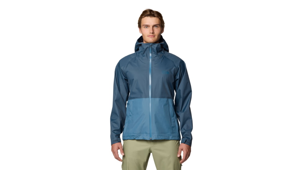 Mountain Hardwear Threshold Jacket - Mens, Moon Blue, Adriatic Blue, L, 190423032549