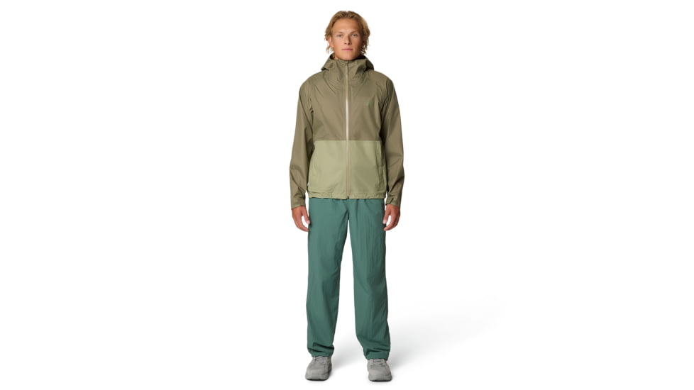 Mountain Hardwear Threshold Jacket - Mens, Stone Green, Mantis Green, S, 190423032617