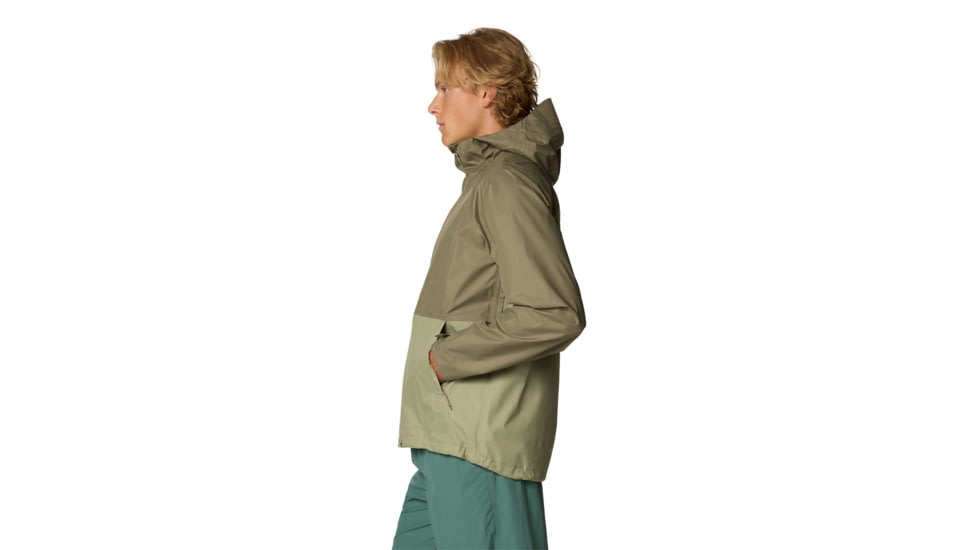 Mountain Hardwear Threshold Jacket - Mens, Stone Green, Mantis Green, S, 190423032617