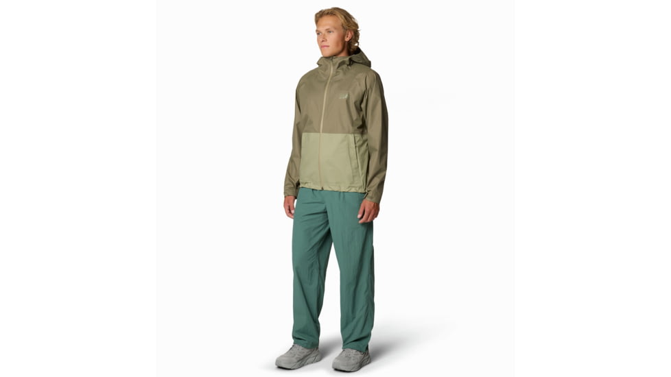 Mountain Hardwear Threshold Jacket - Mens, Stone Green, Mantis Green, S, 190423032617